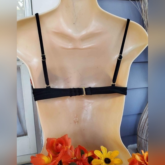 NWT Black Xhilaration Swim Top / Bikini Top Size XS-S - Picture 5 of 6